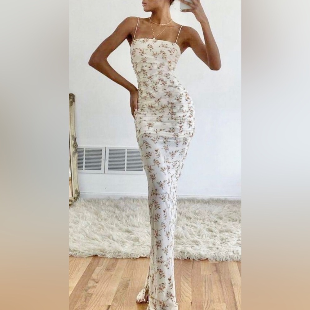 Sabo skirt Serra square neck thin strap dress maxi